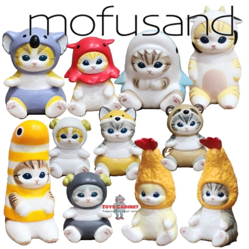 ●สินค้านอกแพค แท้ 💯%● กาชาปองแมวโมฟุแซน Gachapon Mofusand ฮู้ดสัตว์ จากญี่ปุ่น