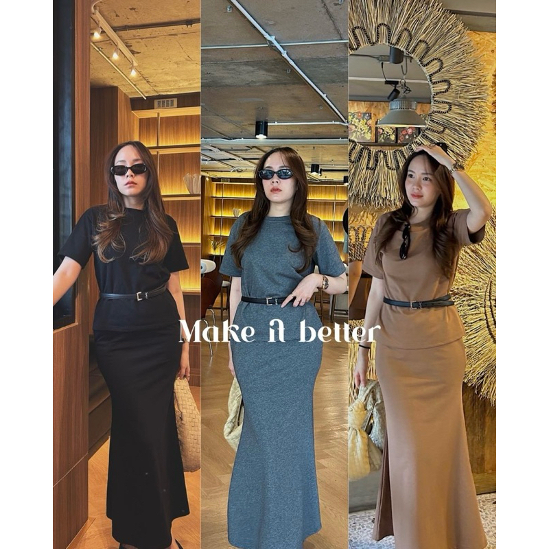 tshopofficial Make it better set เสื้อ+กระโปรง