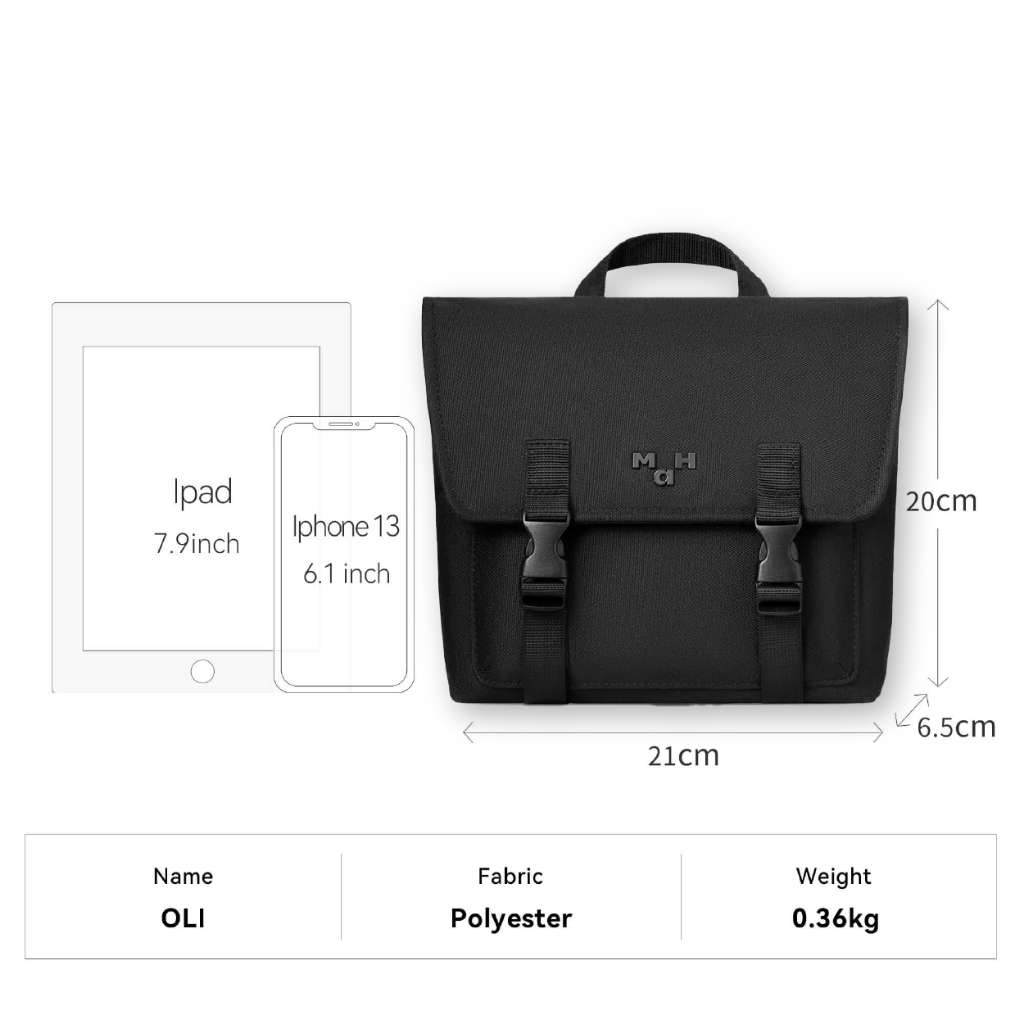 Easy E-Receipt MAH Oli mini กระเป๋าเป้สะพายหลัง สะพายข้าง ขนาดเล็ก น้ำหนักเบา ผ้ากันน้ํา กระเป๋านักเรียน สําหรับผู้หญิง