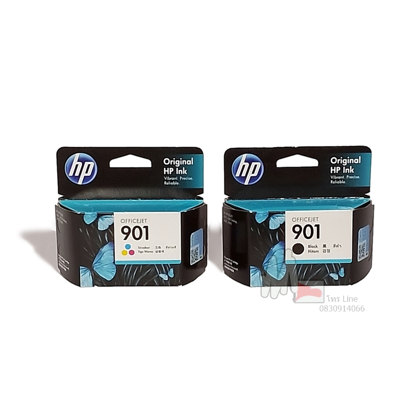 HP 901 Black [CC653AA]  Hp 901 Co [CC656AA] OfficeJet หมึกอิงค์เจ็ท แท้ J4580/ J4660 AIO , 4500 AIO