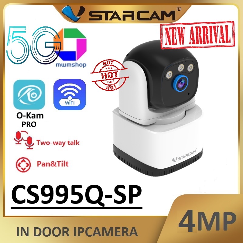 Vstarcam CS995Q ใหม่ 2024 ความละเอียด 4MP（รองรับ WiFi 5G）กล้องวงจรปิดไร้สาย Network Security Camera 