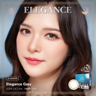 [ซื้อครบ 2 คู่ ลดทันที 50%] ELEGANCE GRAY [ Kitty Kawaii Lens Official ] สีเทา - คอนแทคเลนส์สายมู MTK