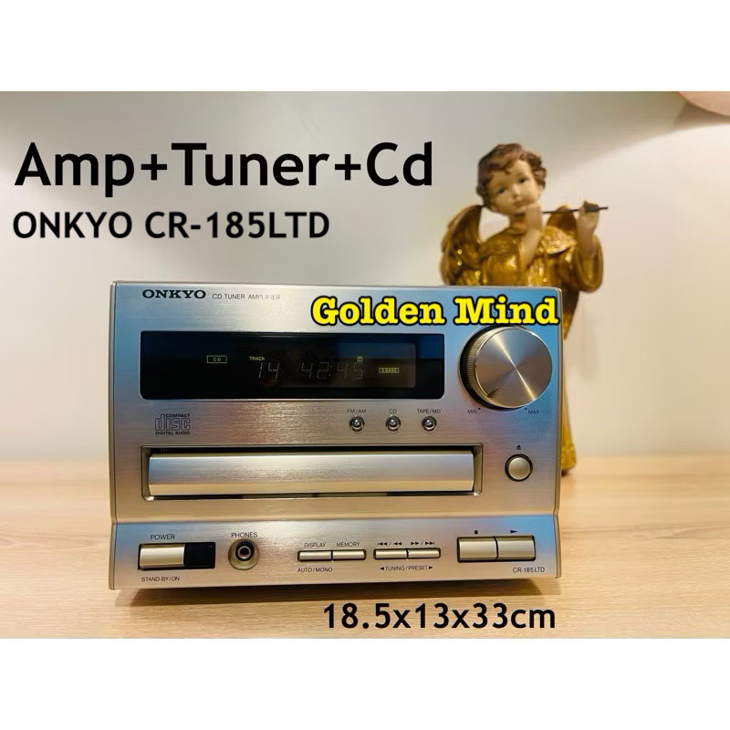 A-01-100324 ONKYO CR-185LTD เครื่องขยายเสียงมือสองจากประเทศญี่ปุ่น 22+22W 6ohms