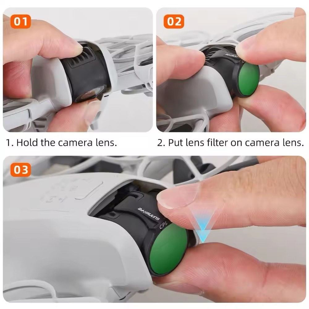 Sunnylife DJI NEO Lens Filters MCUV Filters ND16 ND32 ND64 CPL Optical Filters Accessories