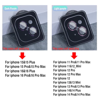 ฟิล์มกล้อง For iPhone 16 Pro Max 13 11 15 14 Plus 12 Mini 16promax 15promax 13promax 14promax ตัวป้องกันเลนส์กล้อง