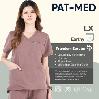 PAT-MED Scrubs Sets Top & Pants for Female รุ่น LX - Earthy ชุดสครับแพทย์ พยาบาล (ไม่รวมปักชื่อ)
