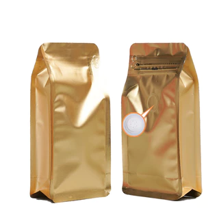 (แพ็ค 50 ใบ) Coffee Bag ถุงบรรจุเมล็ดกาแฟ มีวาล์วระบายอากาศ มีซิปปิดล็อค แพ็ค มีวาล์ว ถุงเปล่า บรรจุ เมล็ดกาแฟ 500g