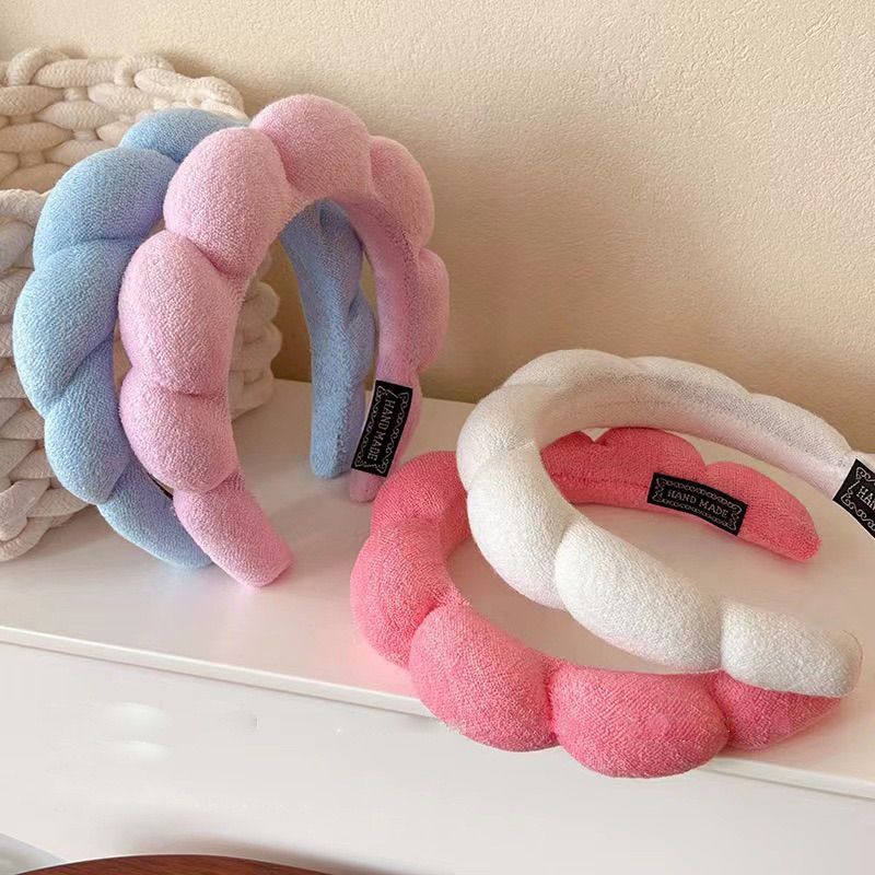 ที่คาดผม ที่คาดผมฟองน้ํา ที่คาดผมเกาหลี ลายเมฆ สีแคนดี้ ที่คาดผมล้างหน้า อเนกประสงค์ คละสี 1 ชิ้น - รูปที่ 3