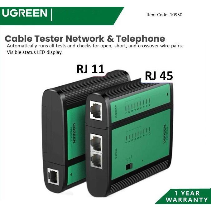 (พร้อมส่ง) UGREEN 10950 NETWORK CABLE TESTER