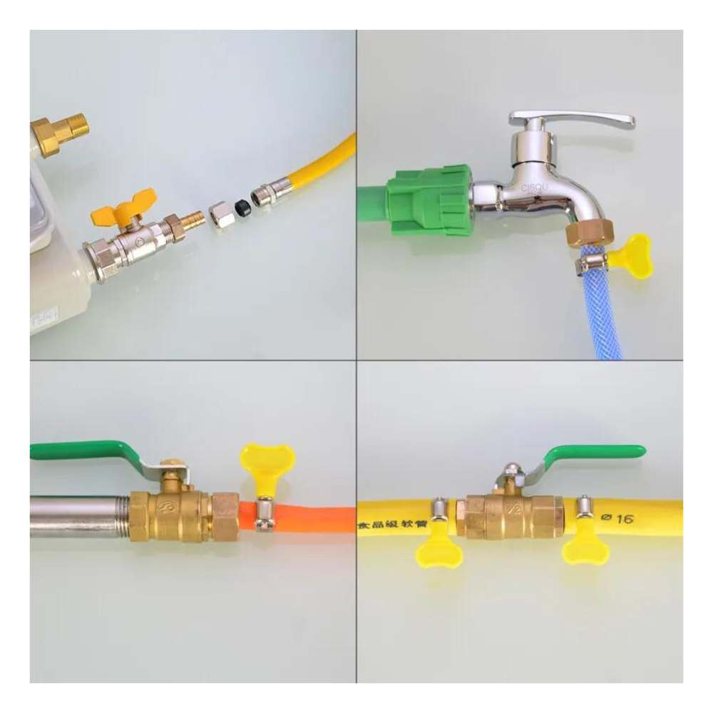 Apluz ข้อต่อทองเหลือง ข้อต่อหางปลา เกลียวใน - สายเสียบหางปลาไหล ไม่เป็สนิม พร้อมส่ง - รูปที่ 2