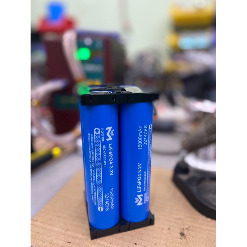 🔋แบตเตอรี่ลิเธียม 32140 Mpower พร้อมสปอต 12v15A (ทรงสี่เหลี่ยม)