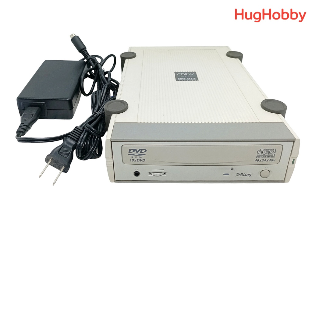 [มือ2 ไม่ได้ทดสอบ ขายตามสภาพ] (*ไฟญี่ปุ่น 100V) I-O DATA CRWD-iU48S CD-RW & DVD-ROM Combo Drive 48X 