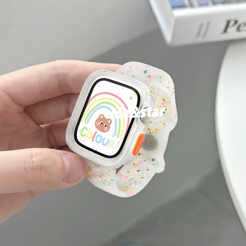 สายท้อปปิ้ง สายนาฬิกา smart watch11 10 9 8 ultra 7 6 5 4ขนาด 45/49/44/41/46mm สาย smart watch S11 ยางลาย พร้อมส่ง
