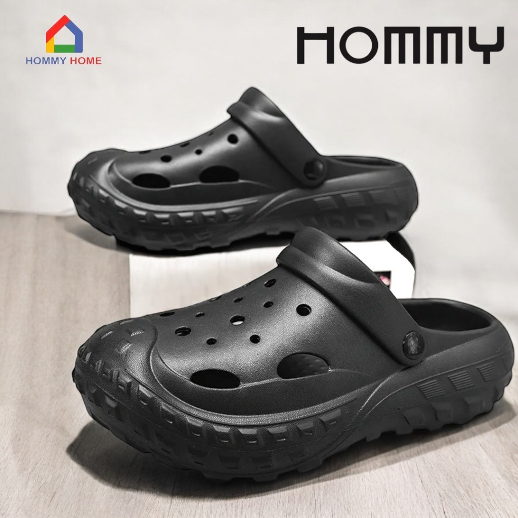 【เปิดตัวรุ่นใหม่ 2025】HOMMY รองเท้า (ชาย-หญิง) แฟชั่น รองเท้าหัวโต มีสายรัด  พื้นนุ่ม (SH-3)