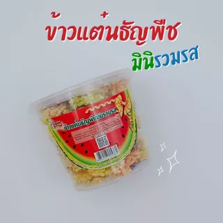 ข้าวแต๋นธัญพืช ข้าวแต๋นธัญพืชมินิรวมรส ข้าวแต๋นน้ำแตงโม ขนมนางเล็ด อร่อย เต็มคำ