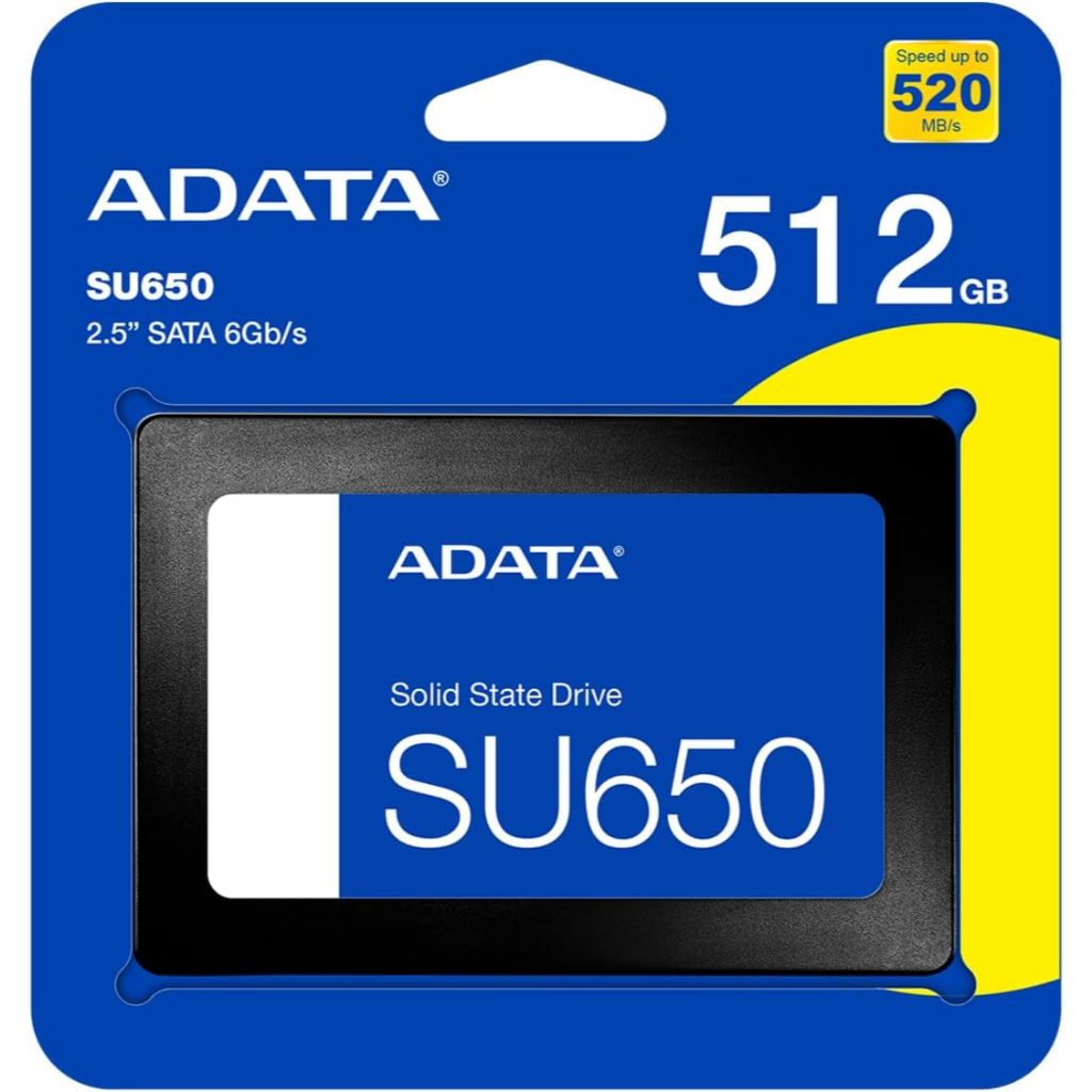 SSD ADATA SU650 / 512GB / 256GB / SATA III 2.5 / ASU650SS-512GT-R (เอสเอสดี) 500GB