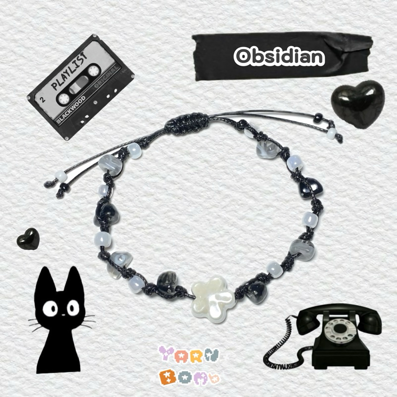 เครื่องประดับ สร้อยข้อมือ Obsidian