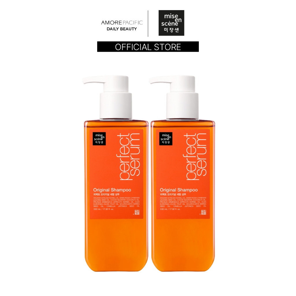 [แพ็คคู่ แชมพูx2] mise en scene Perfect Serum Original Shampoo มีส ออง แซน แชมพูx2 สูตรออริจินัล (สำหรับผมแห้งเสีย ผมแตก