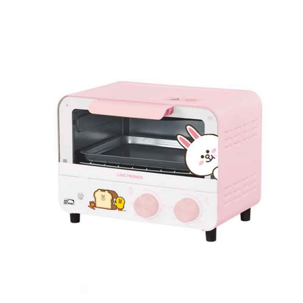 MY HOME เตาอบไฟฟ้า LINE FRIENDS ความจุ 9 ลิตร รุ่น OV1800 กำลังไฟ 800W มี 2 สีให้เลือก ชมพู,เขียว