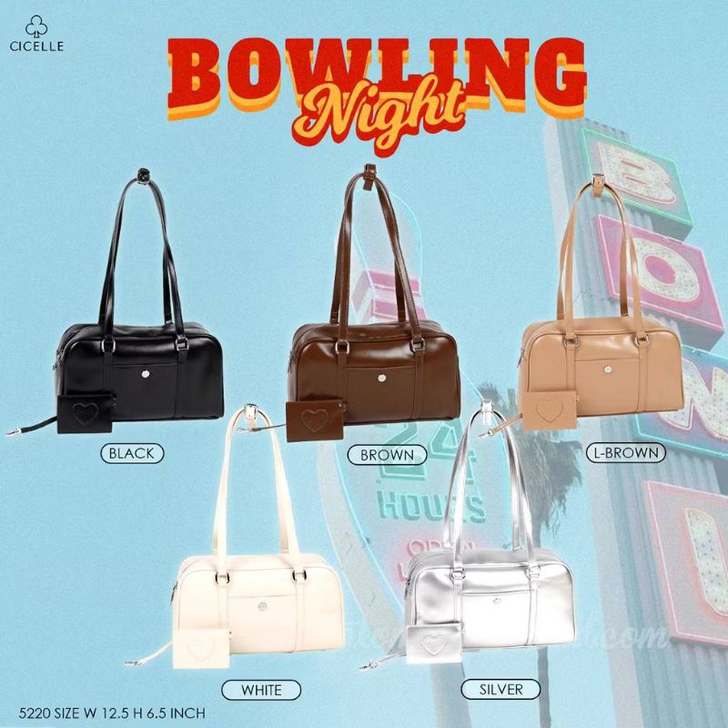 C 047 พร้อมส่งในไทย กระเป๋า น้องโบว์ลิ่ง แบรนด์ CICELLE (ซี เซล) 5220