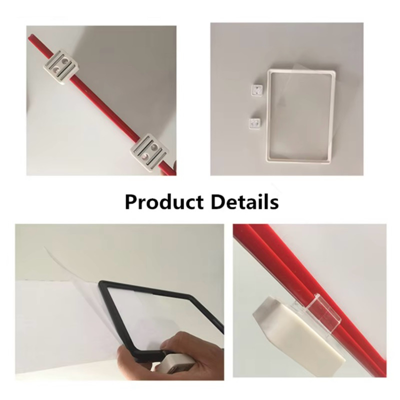 ป้ายพลาสติกมีขาแม่เหล็ก ป้ายราคาแม่เหล็ก ป้ายติดชั้น ป้ายสินค้าแม่เหล็ก ติดชั้นวางสินค้าคลังสินค้า สำหรับสอดราคา