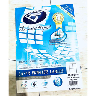 สติกเกอร์ “Bos” B-505(18-041)(แพ็ค/100 แผ่น)