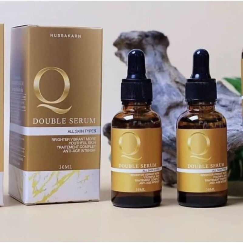 เซรั่มคิว Q Double Serum (คิวดับเบิ้ลเซรั่ม 1 ขวด 30 ml.) ฟ่า กระ ผิวชุ่มชื้น  มีสุขภาพผิวดี ราคา ถูกที่สุด ดีลบีเคเค แกลเลอรีภาพที่ 4