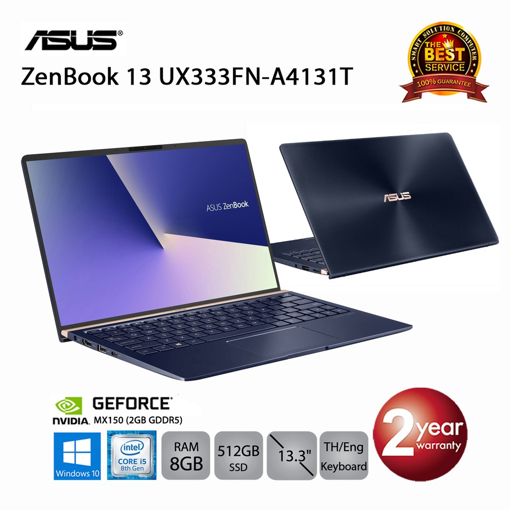 *สินค้าตัวโชว์ ประกันเต็ม* Asus ZenBook 13 UX333FN-A4131T i5-8265U/8GB/512GB SSD/MX150 2GB/13.3/Win1