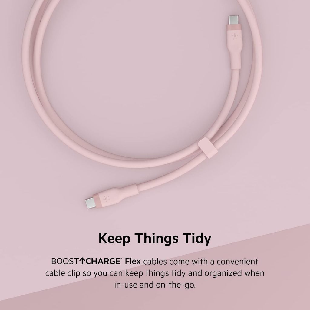 BELKIN สายชาร์จ USB-C TO USB-C CABLE 1M SYNC AND CHARGE UP TO 60W/3A 480MBPS DATA TRANSFER - รูปที่ 6