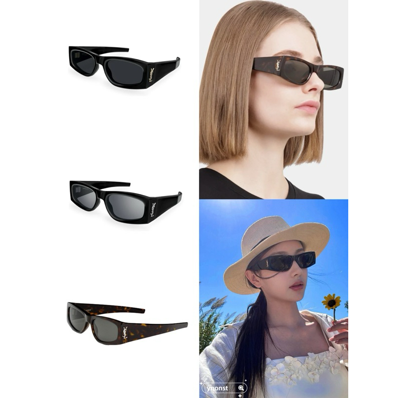 💯  ของแท้ แว่นตากันแดด Saint Laurent / YSL สำหรับสุภาพสตรี SL M140 / F