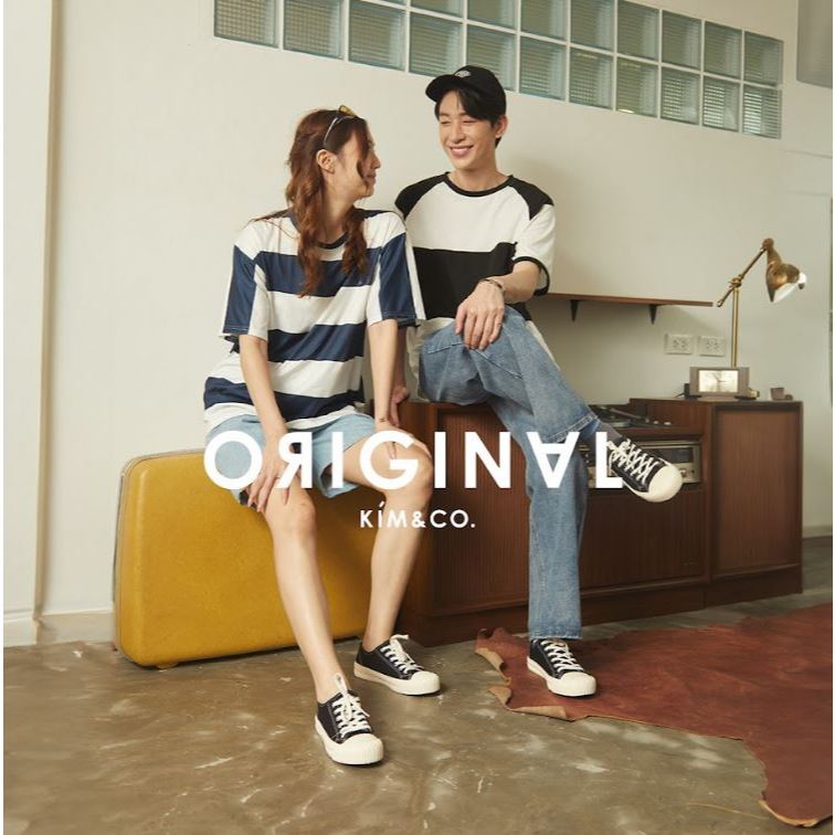 KIM&CO. Biscuit(KF005W) รองเท้าผ้าใบแฟชั่นผู้หญิง กันน้ำ มินิมอล พื้นนุ่มใส่สบายไม่เมื่อยเท้า บิดงอได้ 180 องศา