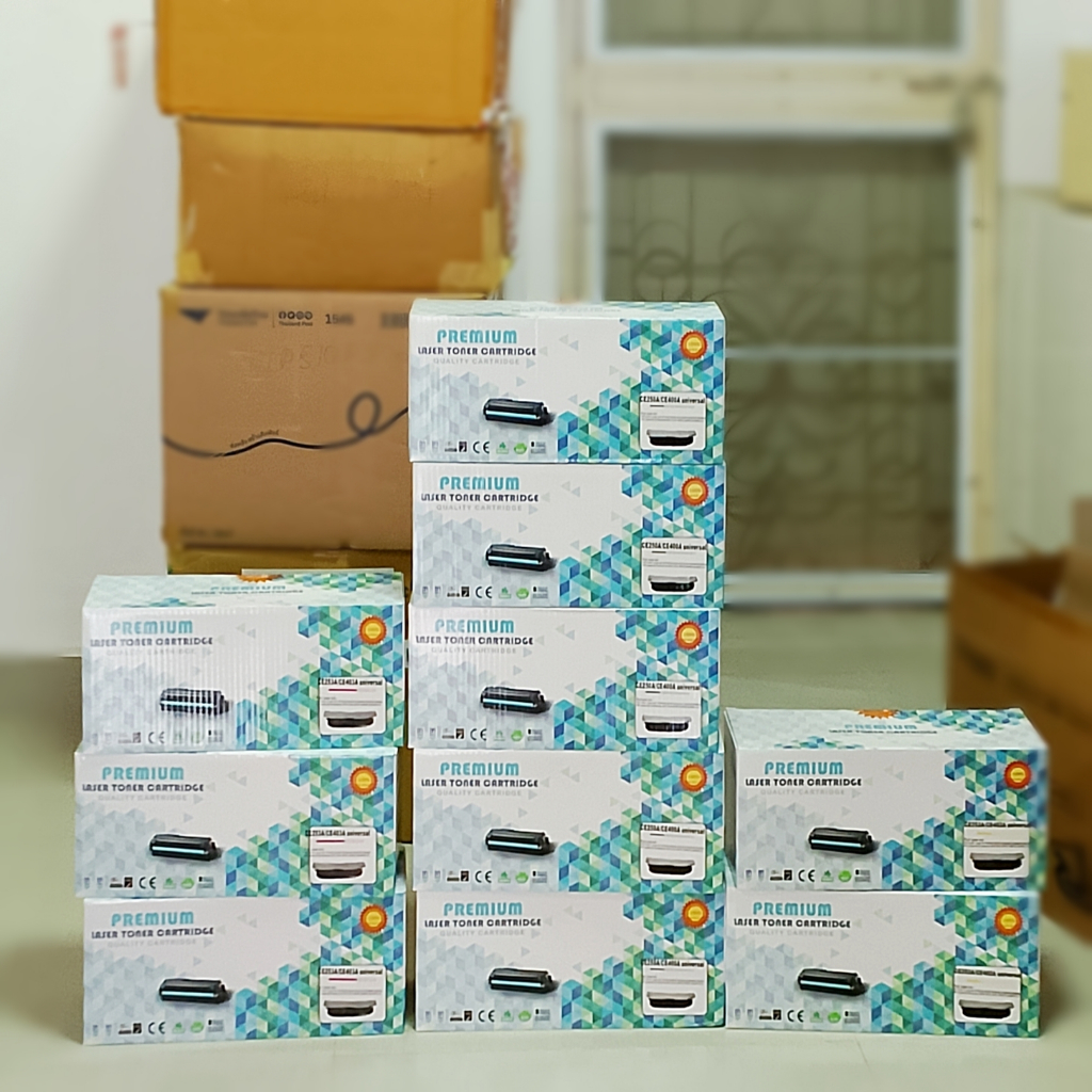 CE400A  , CE401A  , CE402A  , CE403A ตลับหมึกพร้อมใช้ พร้อมส่ง สำหรับ HP Laser Jet Enterprise 500 , 