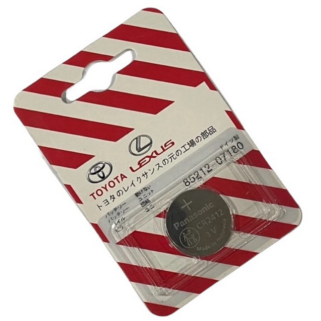 ถ่านรีโมทรถยนต์TOYOTA CR2412 Lithium 3V แพค1ก้อน ของแท้