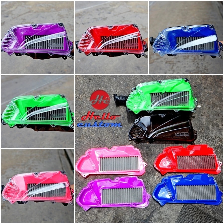 ครอบกรอง + ใส้กรอง เลส มีให้เลือก 5 สี สำหรับ GIORNO + LEAD125 4V 2022-2024