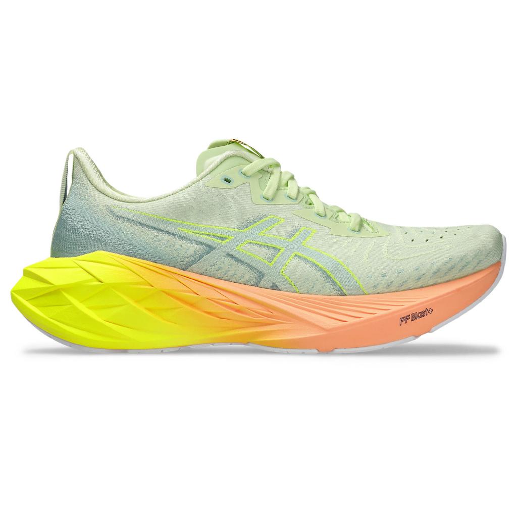ASICS : 1011B955.750 NOVABLAST 4 PARIS MEN RUNNING ผู้ชาย รองเท้าวิ่ง ของแท้  COOL MATCHA/SAFETY YEL