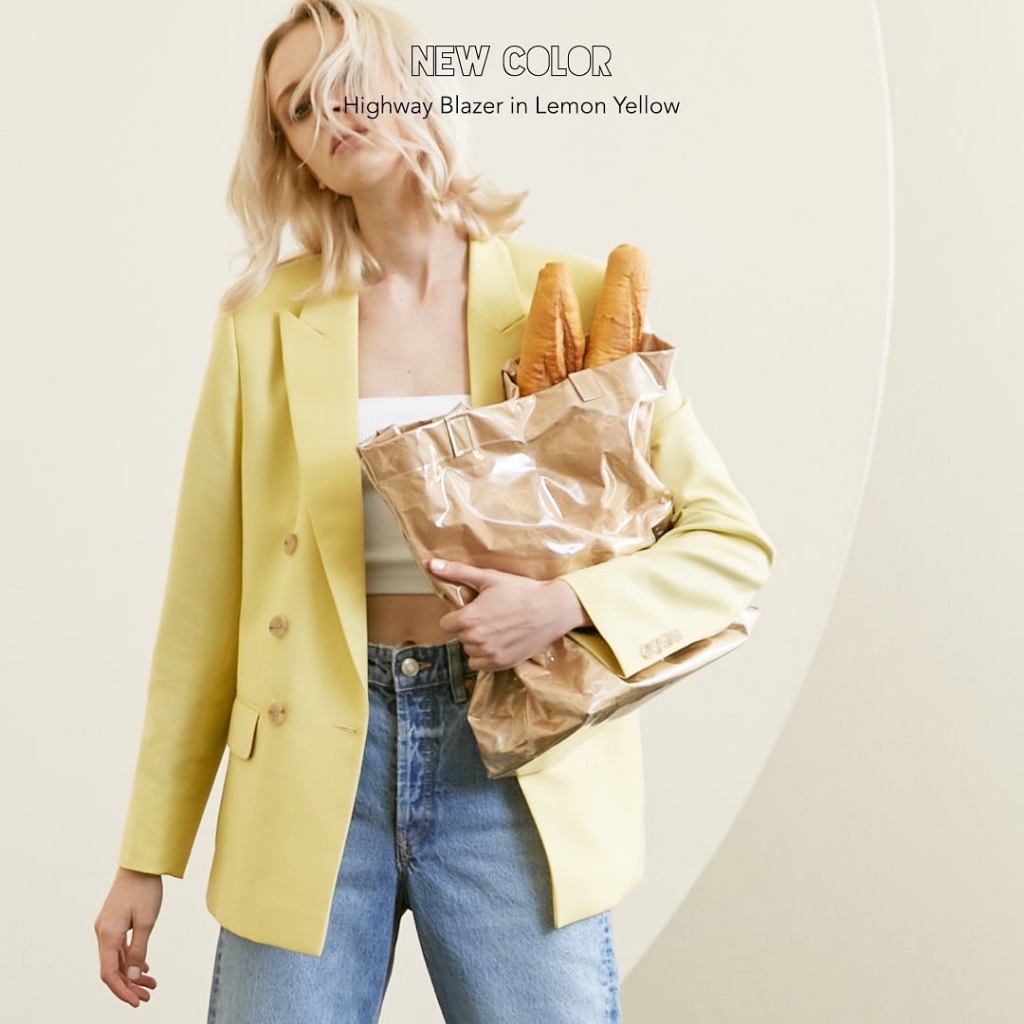 Kanni Studio Highway Blazer Lemon Yellow เสื้อเบลเซอร์สีเหลือง kanni