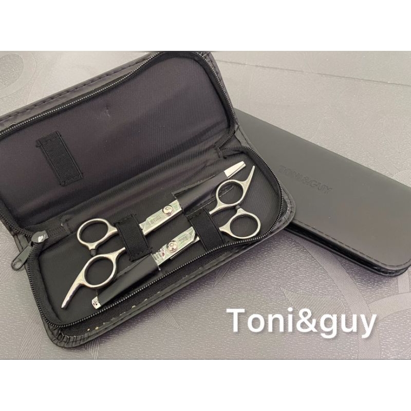 Toni&guy กรรไกรตัดผมคู่ กรรไกรตัดผม+กรรไกรซอยผม เครื่องมือจัดแต่งทรงผม สแตนเลท440C