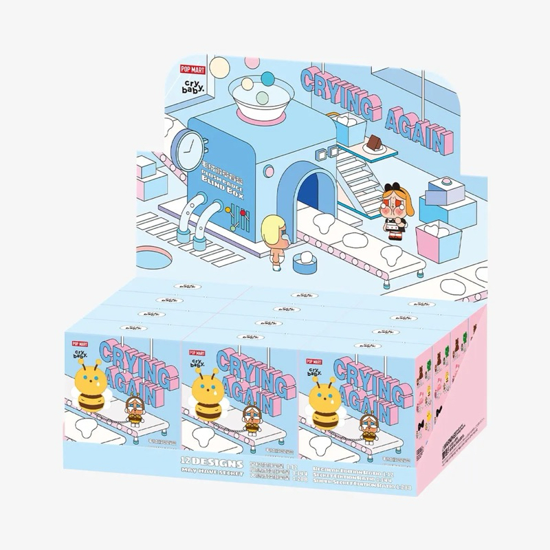 พร้อมส่งจากไทย เข็มกลัด (ยกบล็อก) CRYBABY Crying Again - Plush Badge