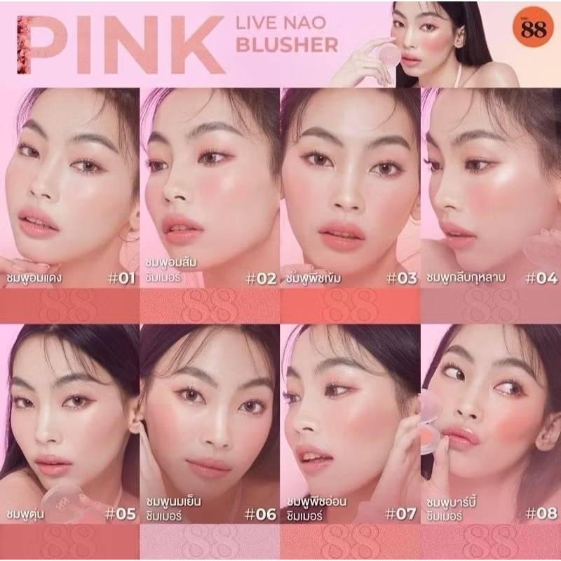 บลัชออน Ver.88 สีสวยติดทน