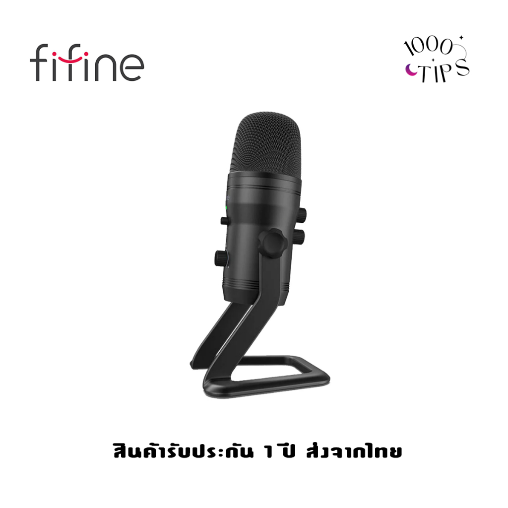 FIFINE K690 USB Studio Recording Microphone Computer Podcast Mic for PC, PS4, Mac ไมโครโฟน