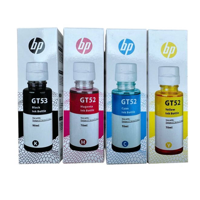 หมึกเติม Hpรุ่น GT52/53 GT5810,GT5820  ,INK TANK / 315 4 สี หมึกเติมเทียบเท่า เติมhp ได้ทุกรุ่น