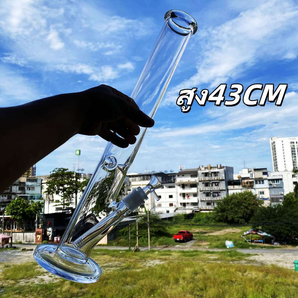 บ้องแก้ว 40CM50CM บ้องแก้วใหญ่ หลอดแก้ว หนา5-7มิล บ้อง ขนาดใหญ่ หลอดวิทยาศาสตร์ Glass Bong อุปกรณ์คร