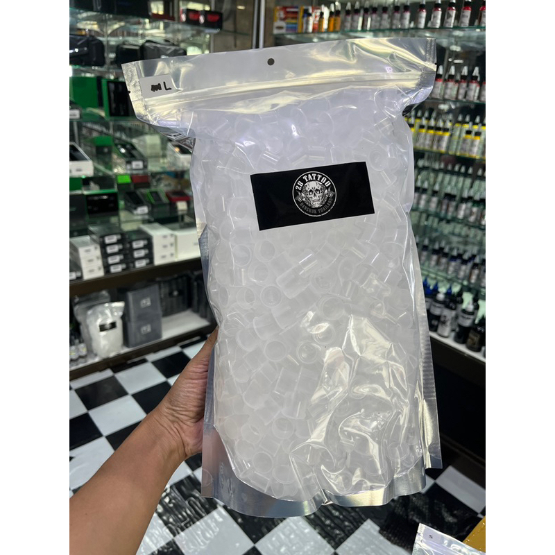 จุกใส่หมึกสัก มีฐาน แพค ใหญ่สุดคุ้ม ชิ้น S M L XL แพ็คคุ้ม - รูปที่ 4