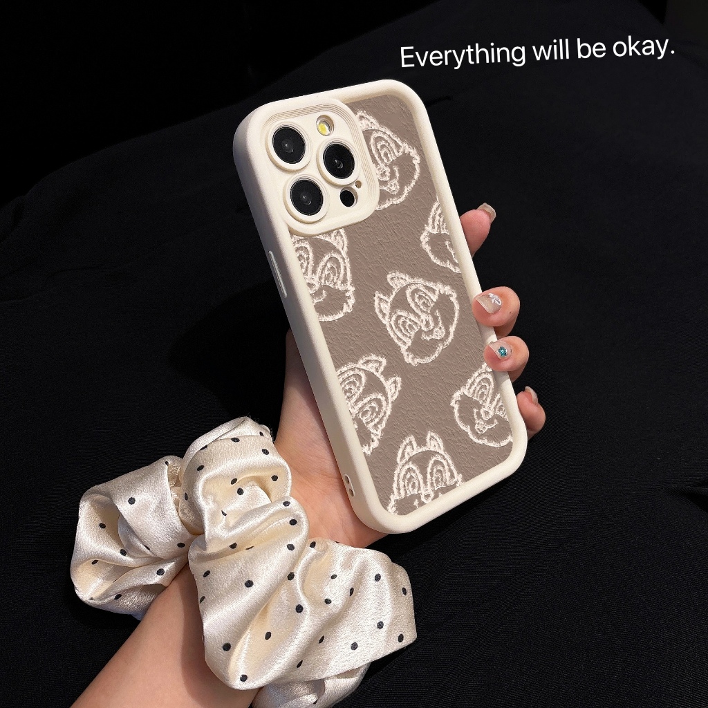 ซื้อ1แถม1 เคสไอโฟน13 7 8 11 12 14 15 16 16Pro 16Plus 16ProMax X XS XR ชิปกับเดล cute การ์ตูน soft กันกระแทก iPhone Case