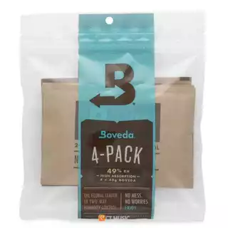 Boveda กันชื้น 4-Pack 40 gram 49% RH for guitars packaged in a resealable ซองกันชื้น