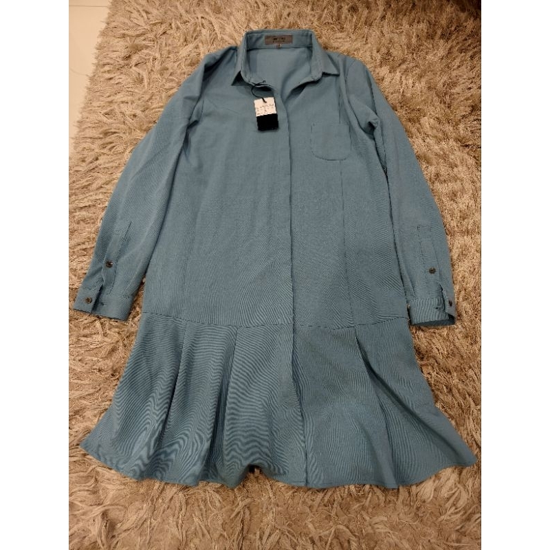 เดรสคอปกแขนยาว COMME CA ISM