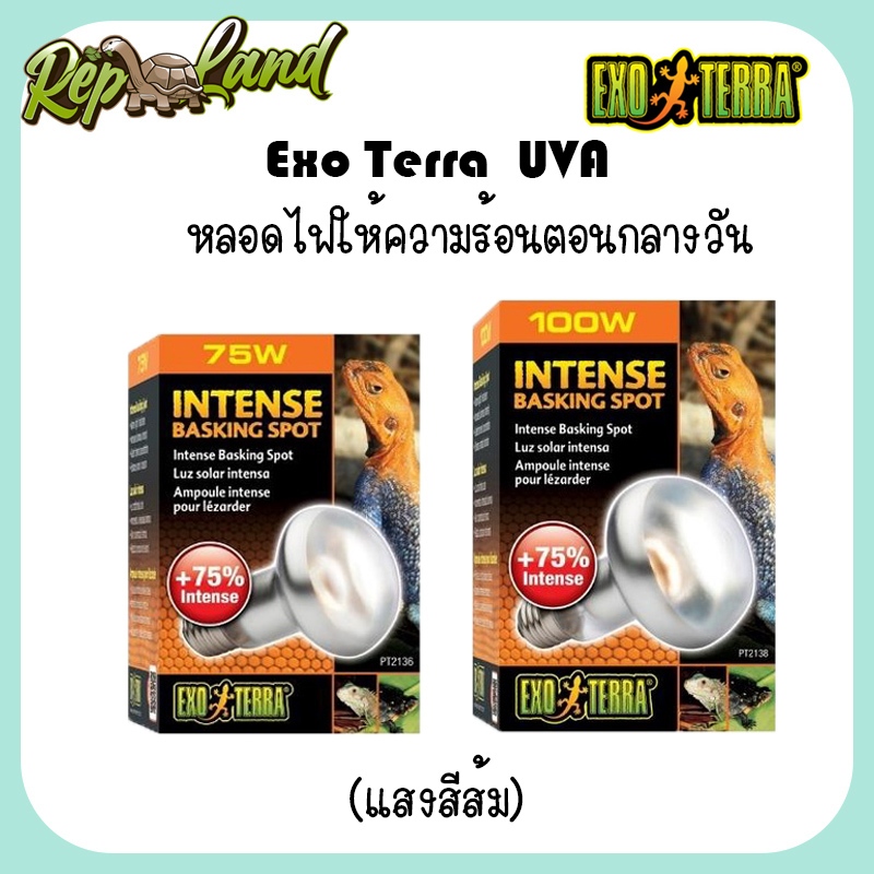 Exo Terra หลอด UVA หลอดให้ความอบอุ่น สำหรับสัตว์เลี้ยง สัตว์เลื้อยคลาน เต่า กิ้งก่า และอื่นๆ