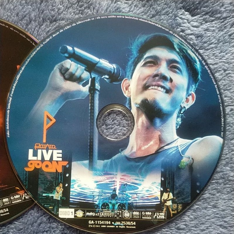 Dvd Concert Potato Live Go On (มือสองสภาพดี) (ไม่มีกล่องใส่) (แผ่นแท้100%)