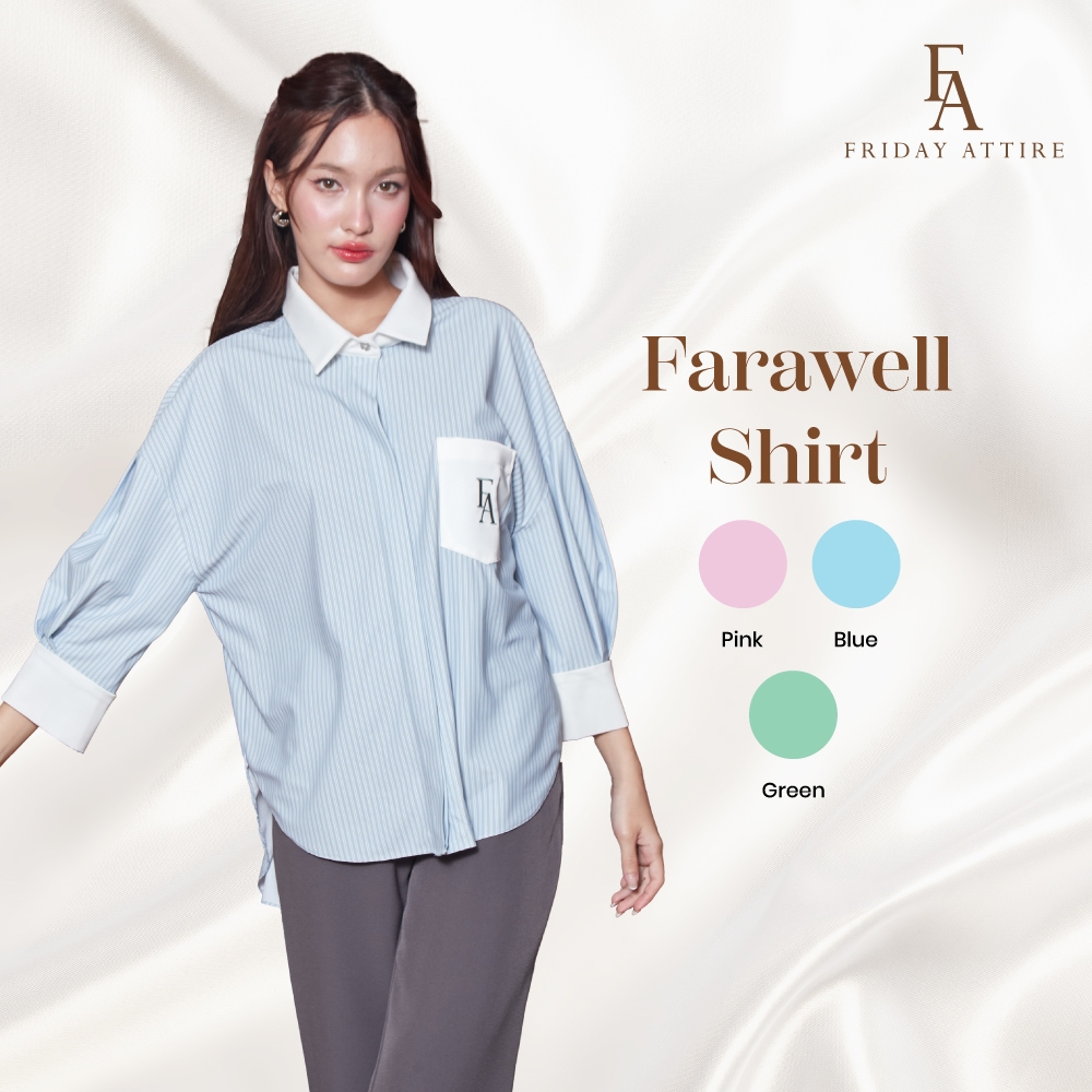 Friday Attire เสื้อแขนฟักทองมีกระเป๋า (FT-071)