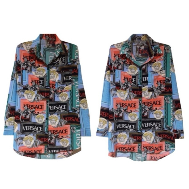 เสื้อเชิ้ต ลายเวอซาเช่ (Size สาวอวบ)